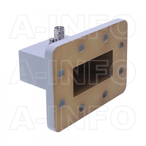 187WCA2.4M Right Angle Rectangular Waveguide to Coaxial Adapter 3.95-5.85GHz WR187 to 2.4mm Male