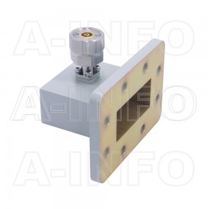187WCA7 Right Angle Rectangular Waveguide to Coaxial Adapter 3.95-5.85GHz WR187 to 7mm 
