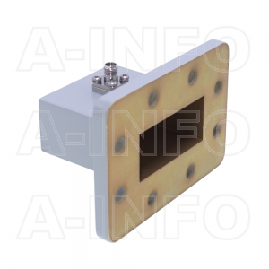187WCAK Right Angle Rectangular Waveguide to Coaxial Adapter 3.95-5.85GHz WR187 to 2.92mm Female