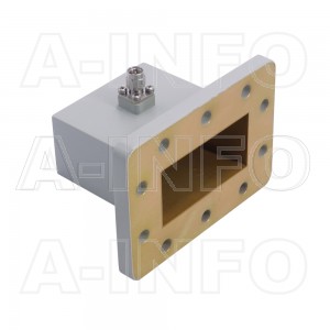 229WCAKM Right Angle Rectangular Waveguide to Coaxial Adapter 3.3-4.9GHz WR229 to 2.92mm Male
