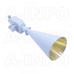 LB-CNH-90-20-T02-C-7 Dual Linear Polarization Conical Horn Antenna 8.2-12.4GHz 20dB Gain 7mm